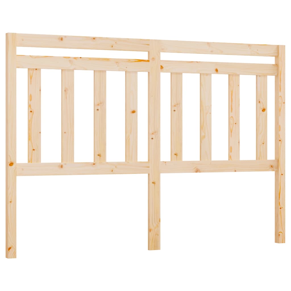814089 vidaXL Bed Headboard 140x4x100 cm Solid Wood Pine 2