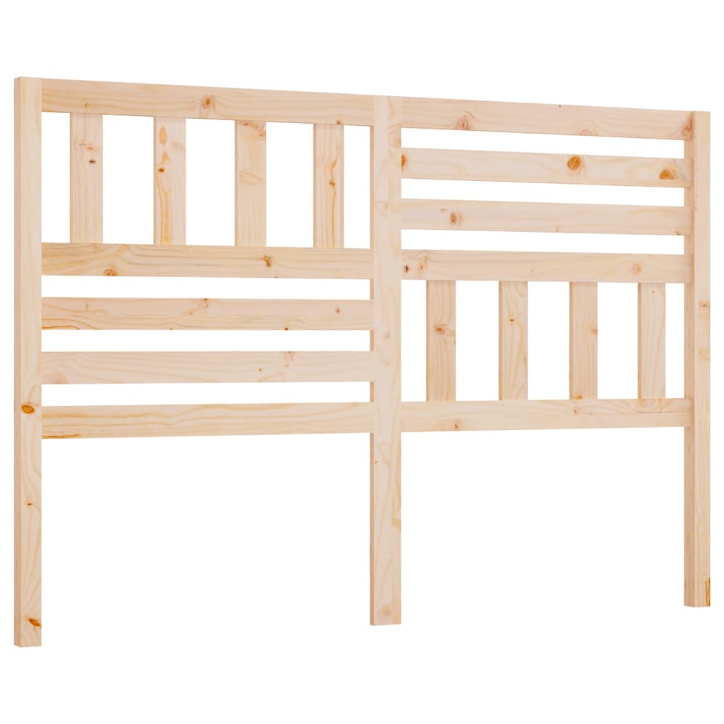 vidaXL Bed Headboard 146x4x100 cm Solid Wood Pine 2