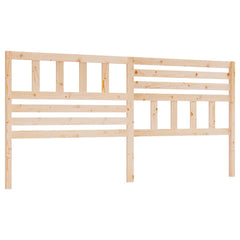 vidaXL Bed Headboard 186x4x100 cm Solid Wood Pine 2