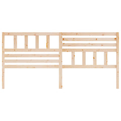 vidaXL Bed Headboard 186x4x100 cm Solid Wood Pine 4