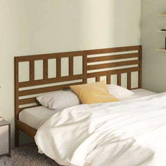 vidaXL Bed Headboard Honey Brown 186x4x100 cm Solid Wood Pine 3