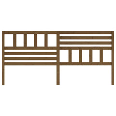 vidaXL Bed Headboard Honey Brown 186x4x100 cm Solid Wood Pine 4
