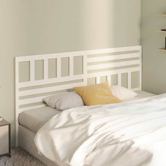 vidaXL Bed Headboard 81x4x100 cm Solid Wood Pine White