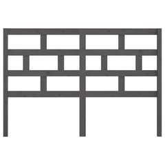 vidaXL Bed Headboard | Grey | Solid Pine Wood | Medium | Appealing Design 4