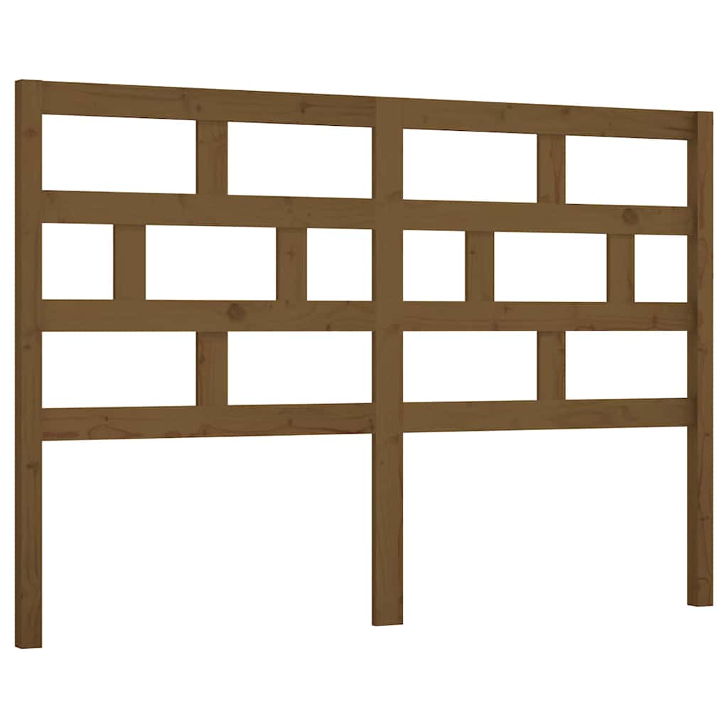 vidaXL Bed Headboard | Honey brown | Solid pine wood 2