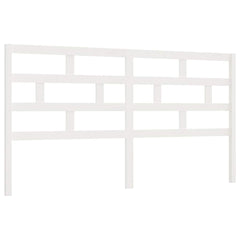 vidaXL Bed Headboard | White | Solid pine wood | 186 cm x 4 cm x 100 cm 2