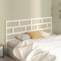 vidaXL Bed Headboard | White | Solid pine wood | 186 cm x 4 cm x 100 cm 3