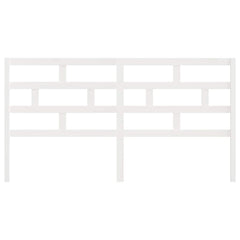 vidaXL Bed Headboard | White | Solid pine wood | 186 cm x 4 cm x 100 cm 4