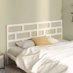 Bed Headboard 81x4x100 cm Solid Wood Pine White 186 x 100 cm