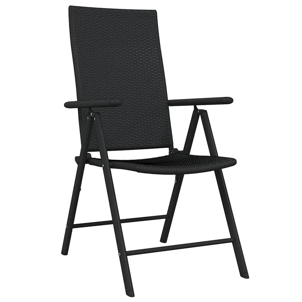 3 Piece Garden Dining Set Black 3