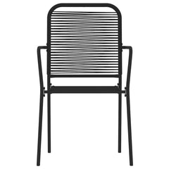 vidaXL 9 Piece Garden Dining Set Black 4