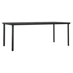 vidaXL 9 Piece Garden Dining Set Black 6