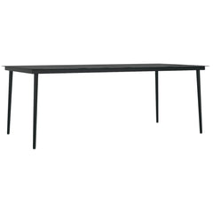 vidaXL 9 Piece Garden Dining Set Black 5