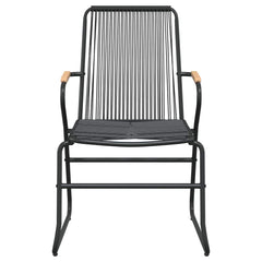 Garden Dining Black PVC Rattan