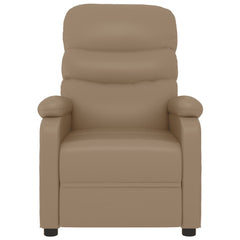 vidaXL Massage Chair Cappuccino Faux Leather 4