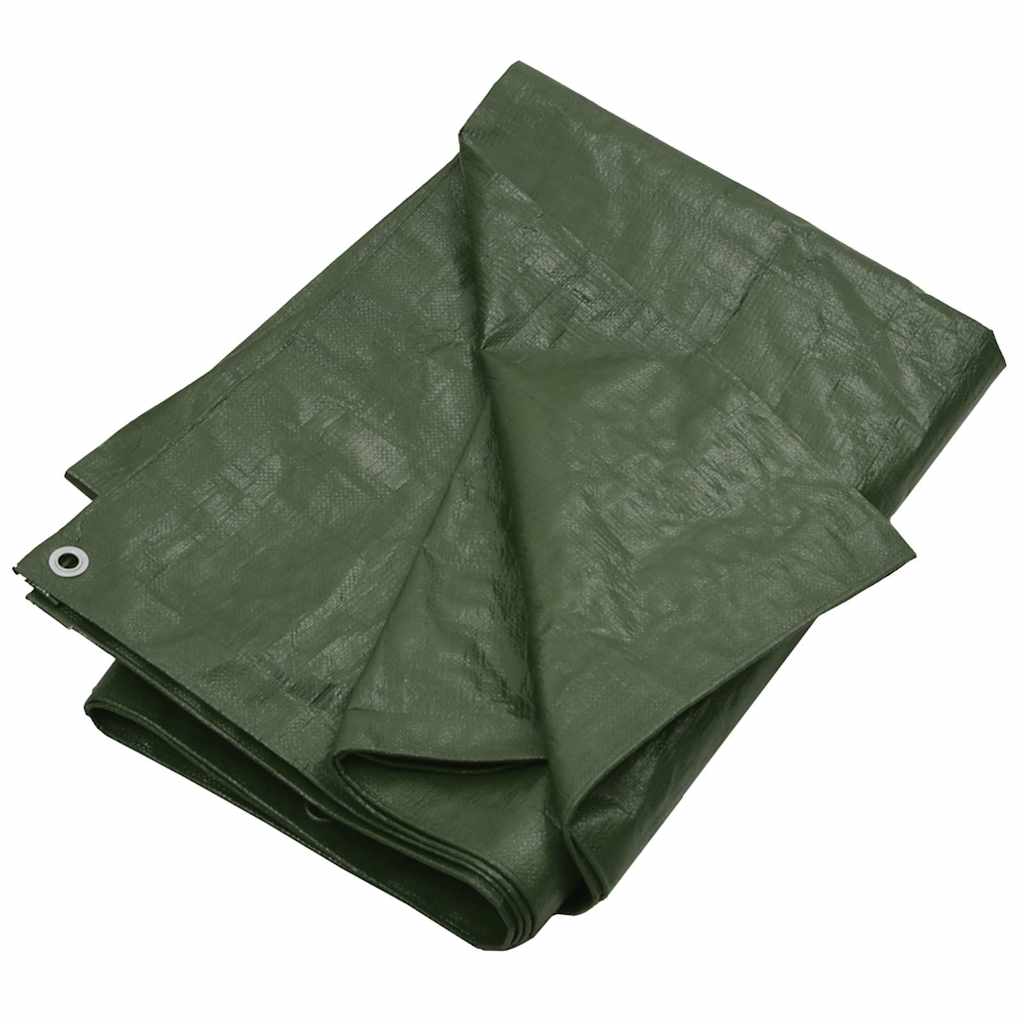 vidaXL Tarpaulin 180 g/m² 6x6 m Green HDPE 2