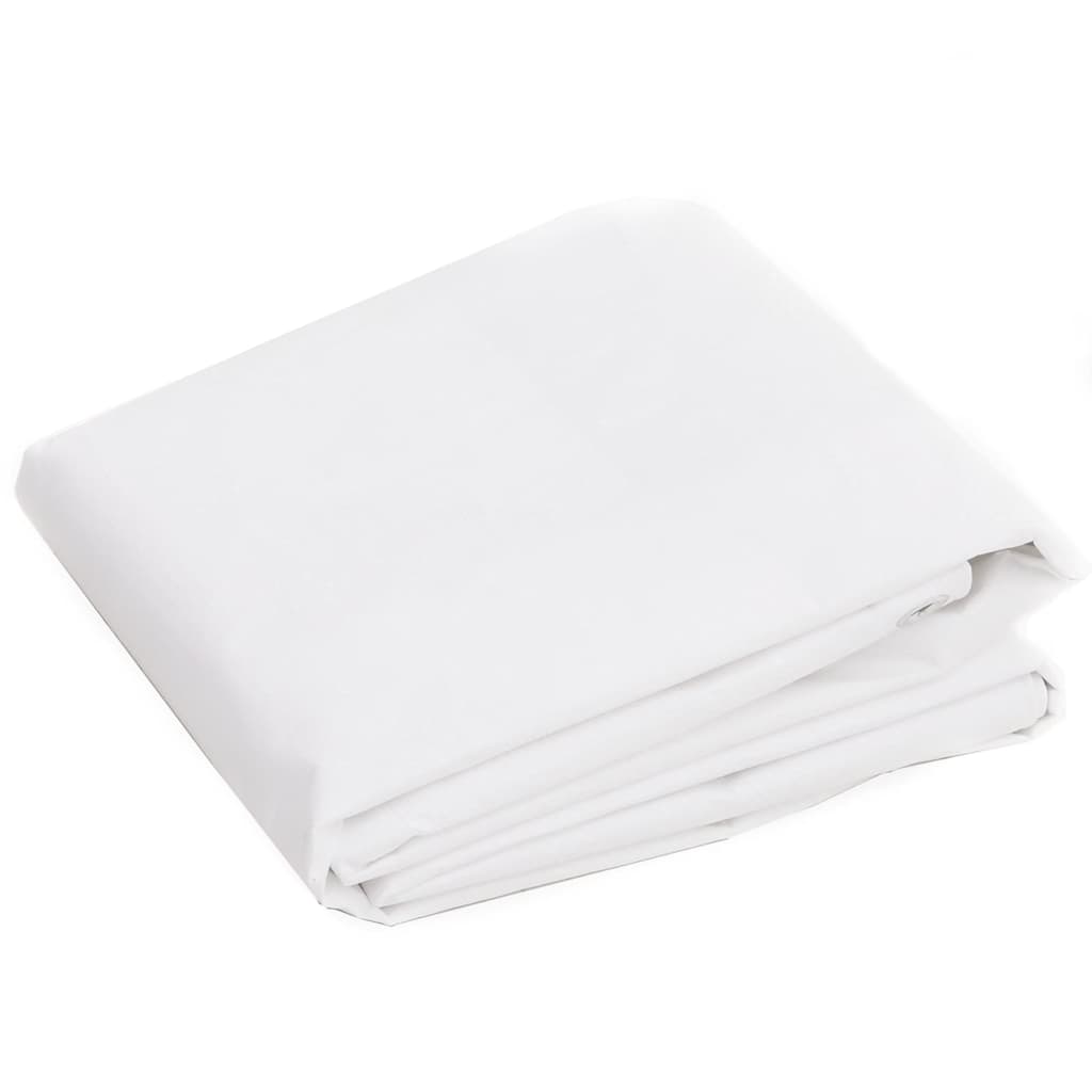 vidaXL Tarpaulin 260 g/m² 4x5 m White HDPE 3