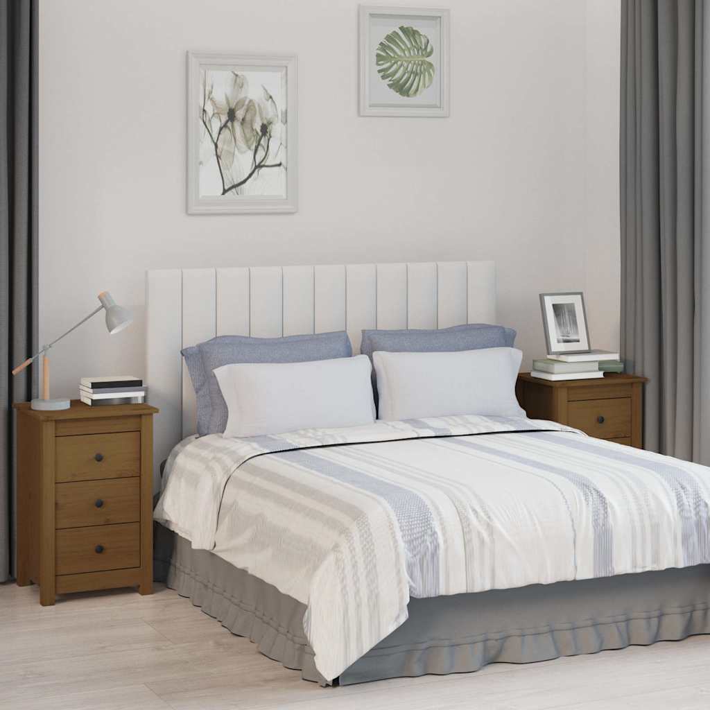 vidaXL Bedside Cabinets 2 pcs Honey Brown 40x35x61.5cm Solid Wood Pine 1