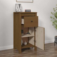 vidaXL Sideboard Honey Brown 40x35x80 cm Solid Wood Pine 3