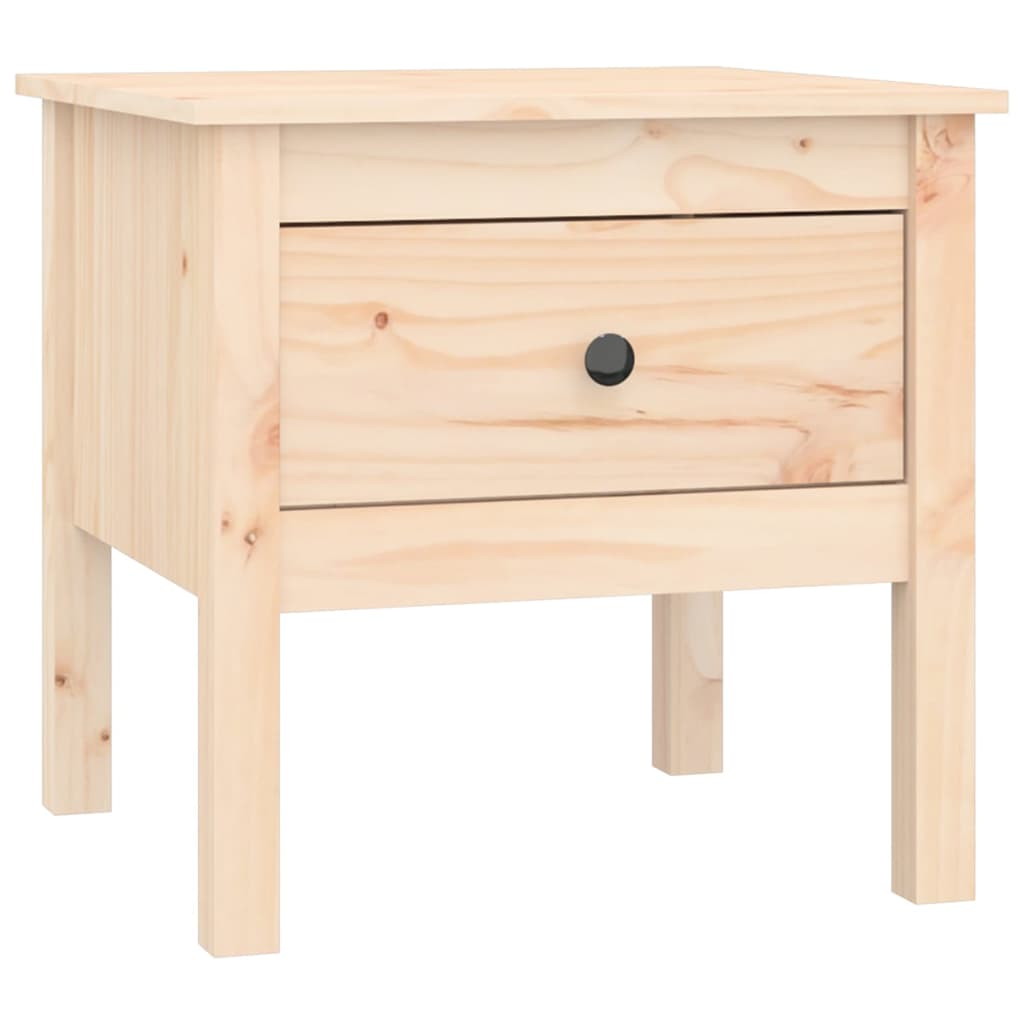 vidaXL Side Table 50x50x49 cm Solid Wood Pine 2