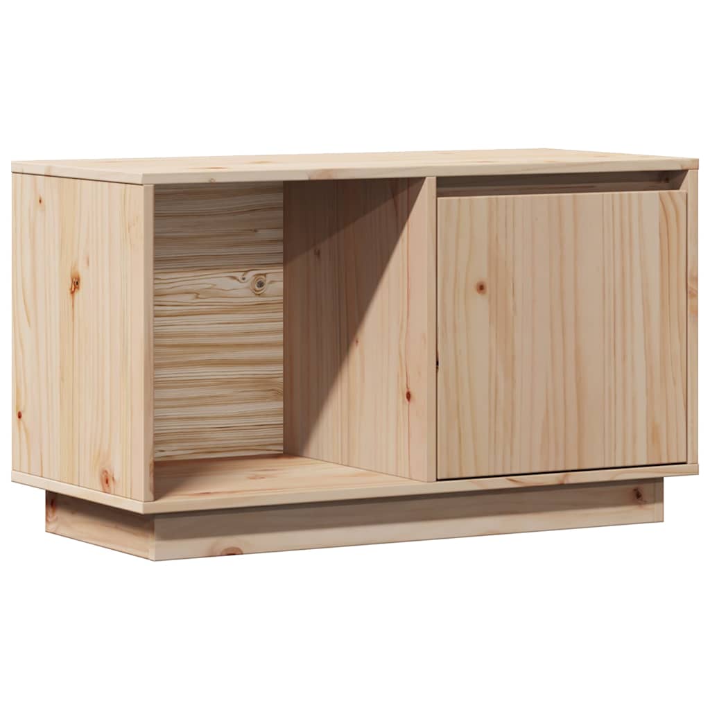 vidaXL Tv Cabinet | Natural Wood | Solid Pine Wood | Tv Cabinet | Rectangular 2