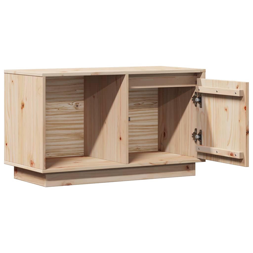 vidaXL Tv Cabinet | Natural Wood | Solid Pine Wood | Tv Cabinet | Rectangular 5
