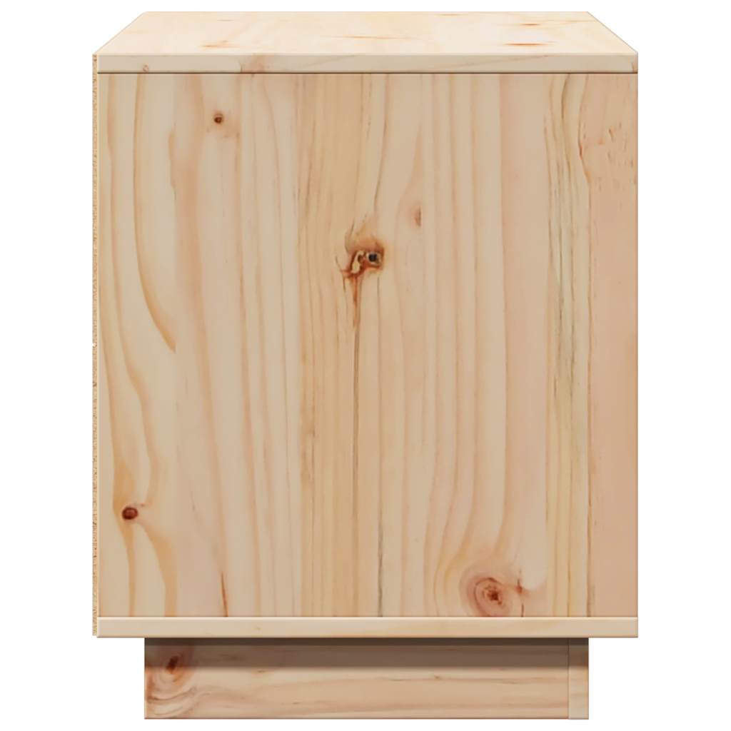 vidaXL Tv Cabinet | Natural Wood | Solid Pine Wood | Tv Cabinet | Rectangular 6
