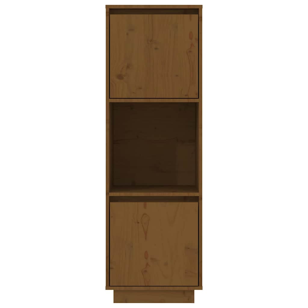 vidaXL Highboard | Honey brown | Solid pine wood | Tall | Cabinet | Rectangular 3