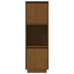 vidaXL Highboard | Honey brown | Solid pine wood | Tall | Cabinet | Rectangular 3