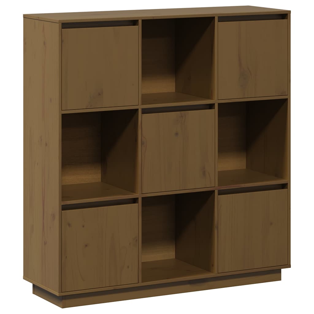 Highboard 110,5x35x117 cm Solid Wood Pine Honey brown