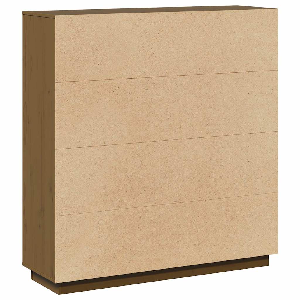 Highboard 110,5x35x117 cm Solid Wood Pine Honey brown