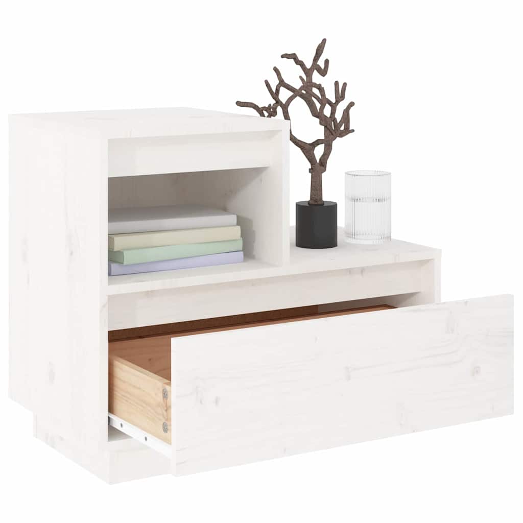 Bedside Cabinets Solid Wood Pine