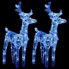 vidaXL Christmas Reindeer | Set of 2 | Blue | Acrylic | Medium 3