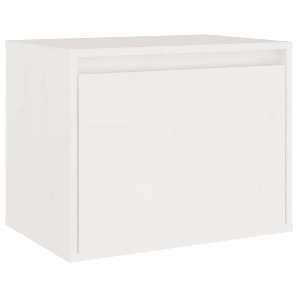 vidaXL 4 Piece TV Cabinet Set White Solid Wood Pine 4