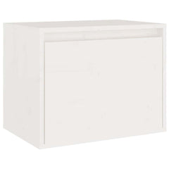 vidaXL 4 Piece TV Cabinet Set White Solid Wood Pine 4