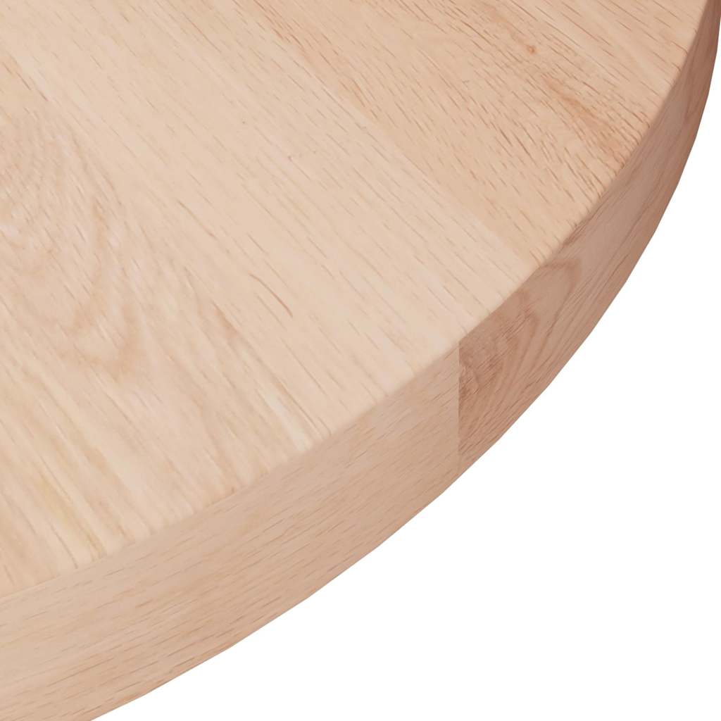 vidaXL Round Table Top Ø40x2,5 cm Untreated Solid Wood Oak 3