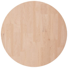 vidaXL Round Table Top Ø50x2,5 cm Untreated Solid Wood Oak 2