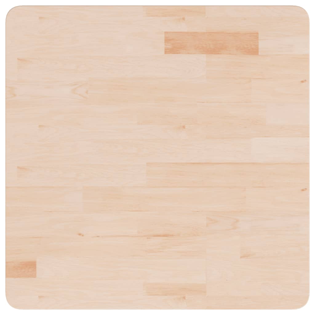 vidaXL Table Top | Medium brown | Solid oak wood | 60 cm square | Durable 2