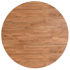 vidaXL Round Table Top Light Brown Ø60x1.5 cm Treated Solid Wood Oak 2