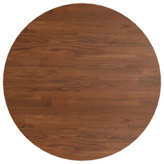 vidaXL Round Table Top Dark Brown Ø50x1.5 cm Treated Solid Wood Oak 2