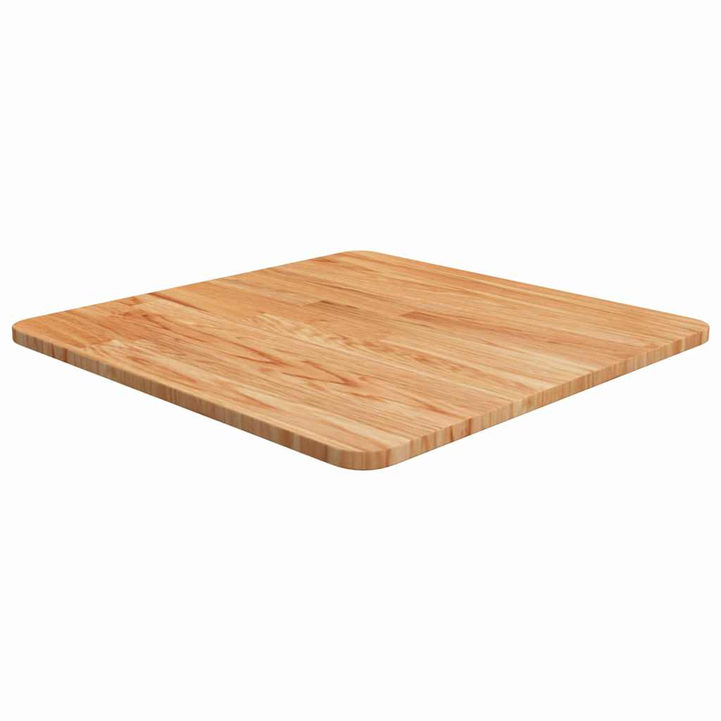 vidaXL Square Table Top Light Brown 50x50x1.5cm Treated Solid Wood Oak 1