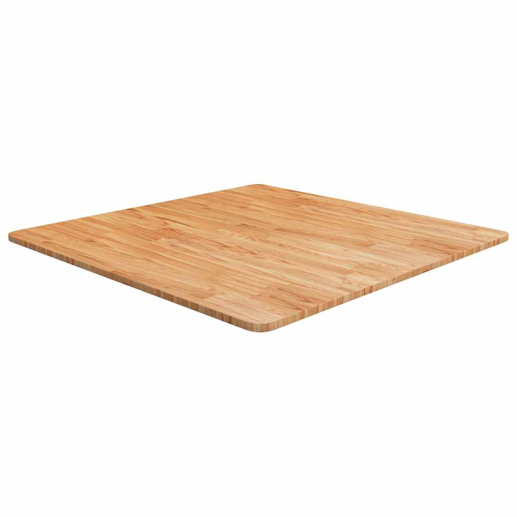 vidaXL Square Table Top Treated Solid Wood Oak Light Brown
