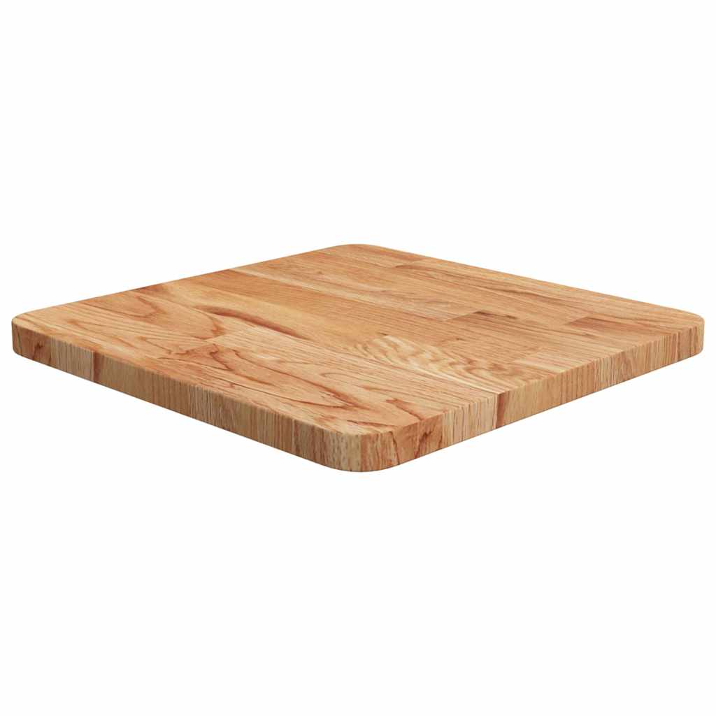 vidaXL Square Table Top Light Brown 40x40x2.5cm Treated Solid Wood Oak 1