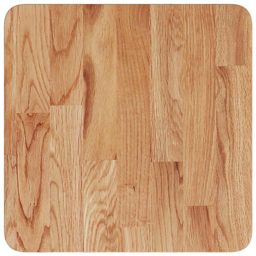 vidaXL Square Table Top Light Brown 40x40x2.5cm Treated Solid Wood Oak 2