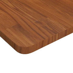 vidaXL Square Table Top Dark Brown 40x40x2.5cm Treated Solid Wood Oak 3
