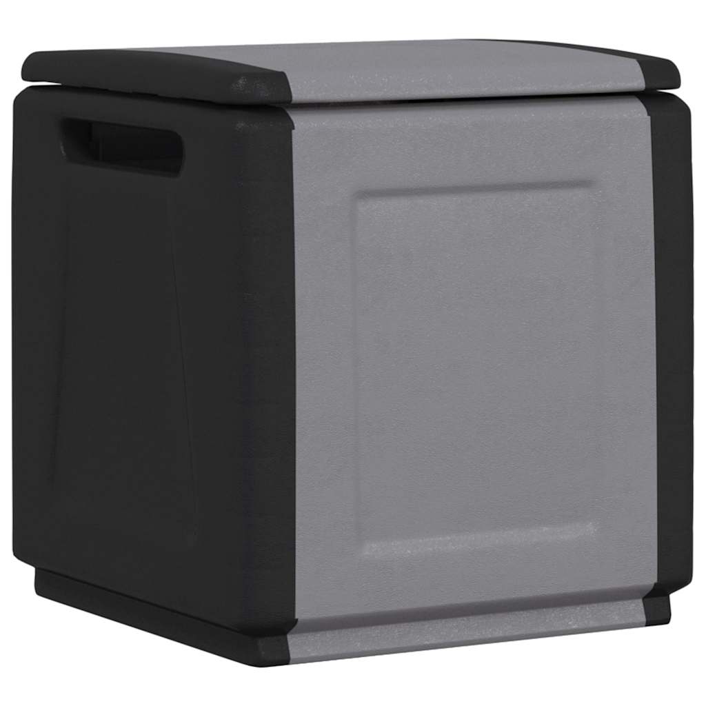 vidaXL Garden Storage Box | Dark grey and black | 100% Polypropylene | Medium 1