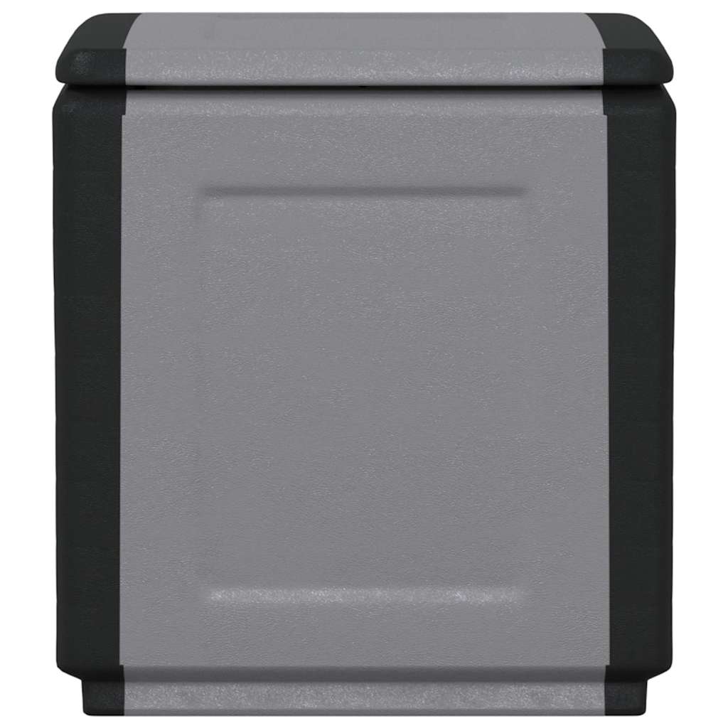 vidaXL Garden Storage Box | Dark grey and black | 100% Polypropylene | Medium 2