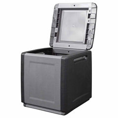 vidaXL Garden Storage Box | Dark grey and black | 100% Polypropylene | Medium 4