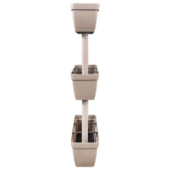vidaXL Garden Planter 6 pcs 100 cm Taupe 4
