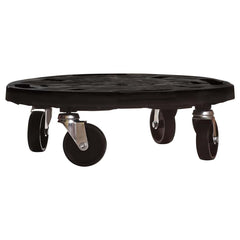 151830 vidaXL Plant Trolley with Wheels Diameter 40 cm Black 275 kg 2